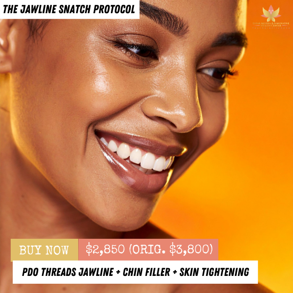 PDO Threads Jawline + Chin Filler + Skin Tightening