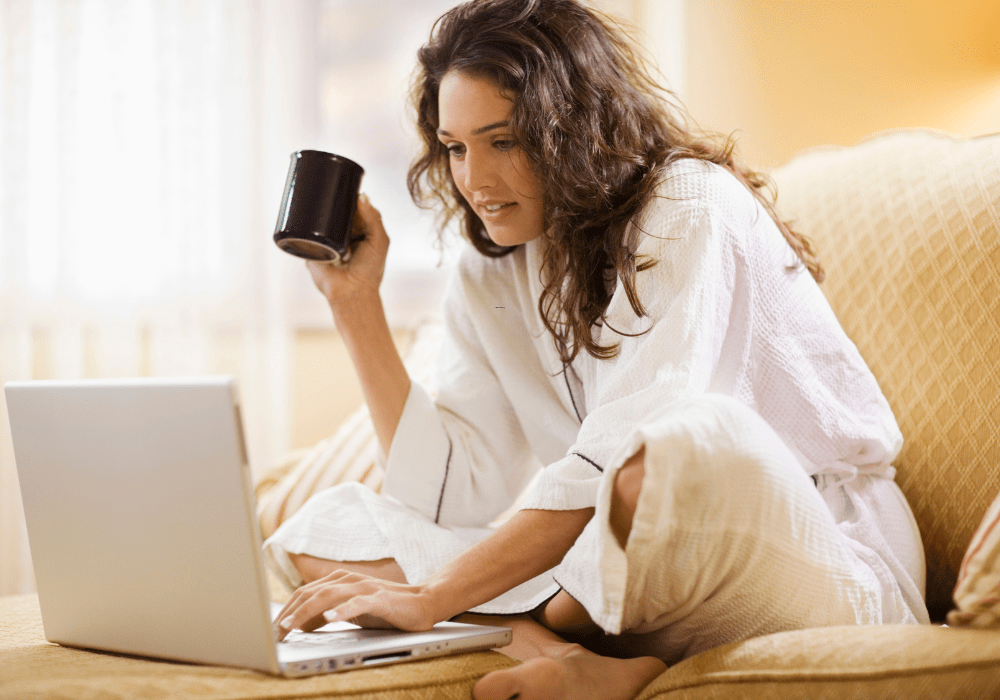 woman researching Botox appointments in Bethesda