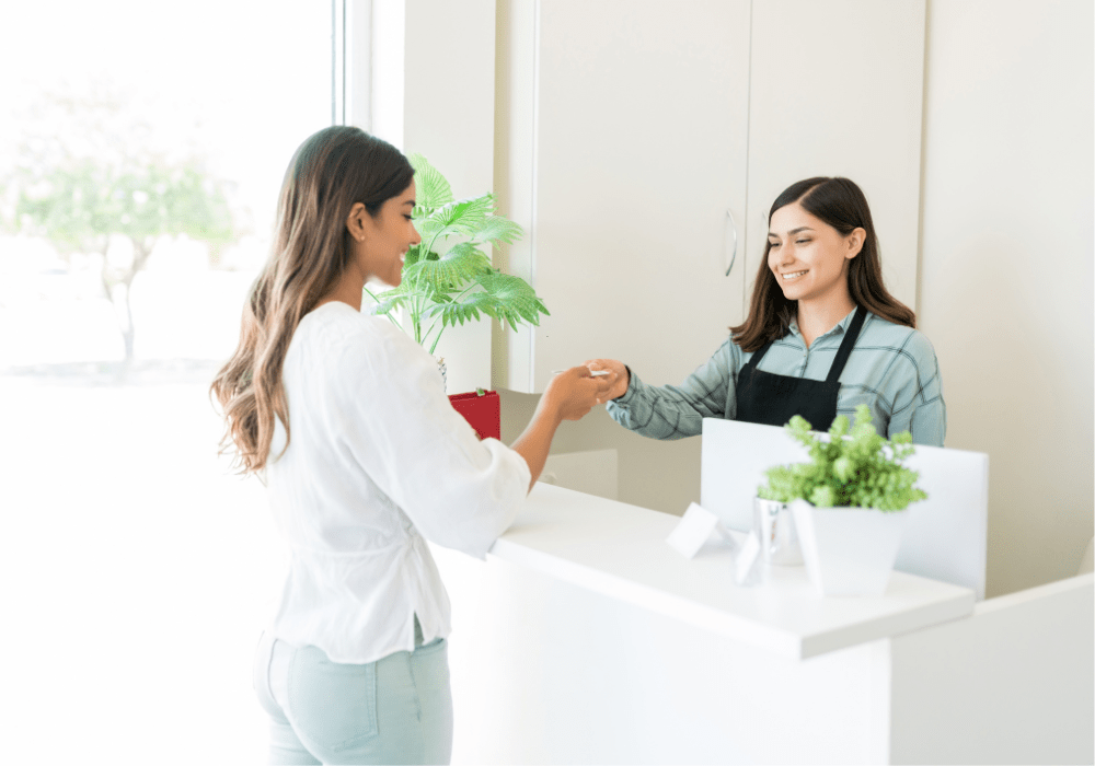 woman booking more botox appointments in Silver Spring