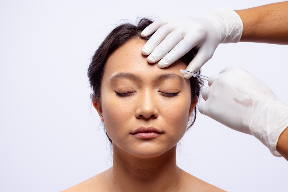 woman getting a Botox brow lift in Olney MD