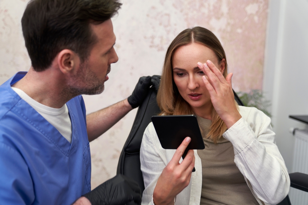 woman discussing Botox cost near Potomac MD