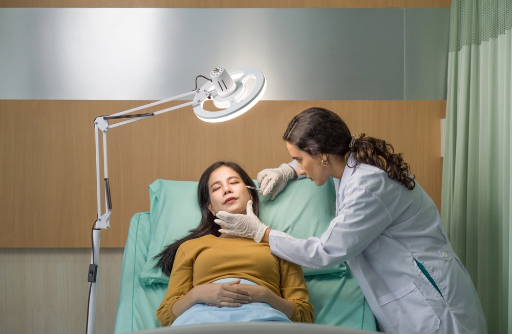 woman injecting fat-based fillers in Potomac MD