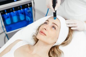 woman getting a hydrafacial in Olney MD