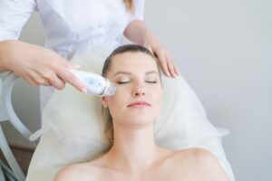 woman getting the best non-surgical facelift in Montgomery County